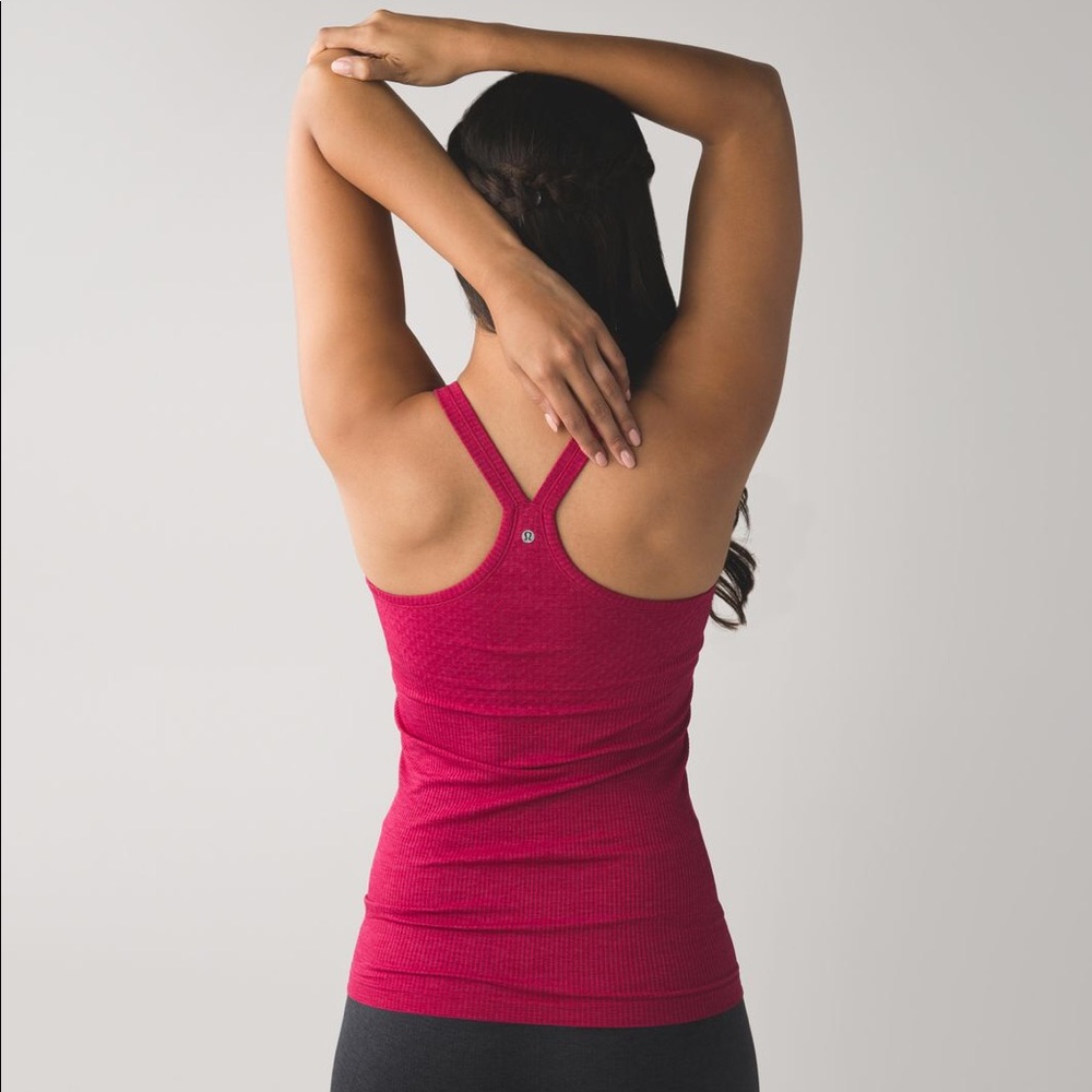 heather bumble berry LULULEMON ebb to street tank